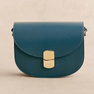 Sezane Claude Bag in Smooth Blue